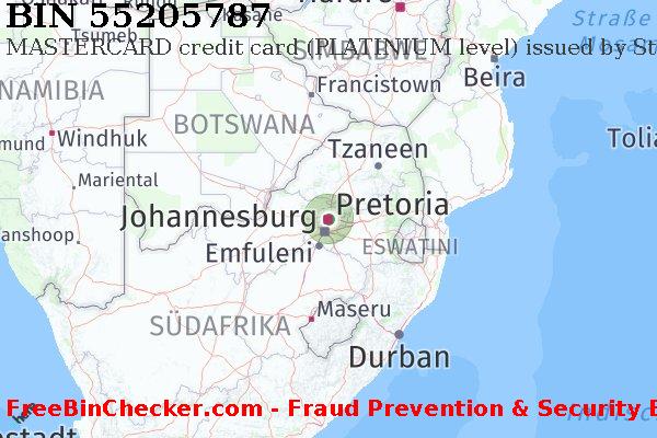 55205787 MASTERCARD credit South Africa ZA BIN-Liste
