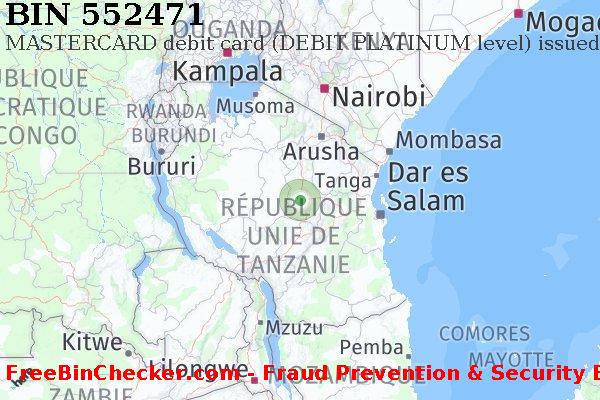 552471 MASTERCARD debit Tanzania TZ BIN Liste 