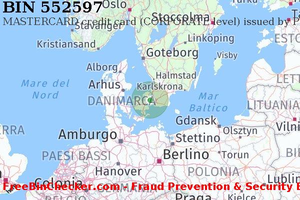 552597 MASTERCARD credit Denmark DK Lista BIN
