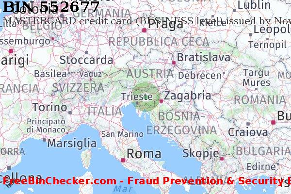 552677 MASTERCARD credit Slovenia SI Lista BIN