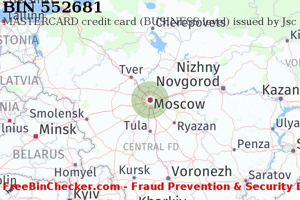 552681 MASTERCARD credit Russian Federation RU BIN List