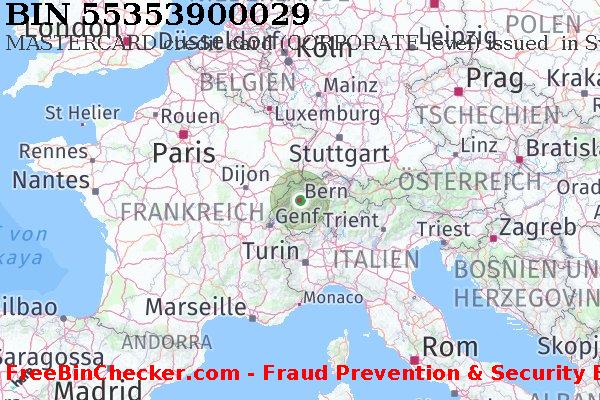 55353900029 MASTERCARD credit Switzerland CH BIN-Liste