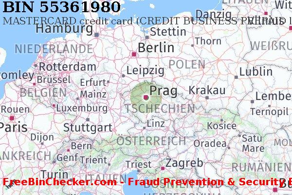 55361980 MASTERCARD credit Czech Republic CZ BIN-Liste