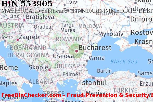 553905 MASTERCARD debit Romania RO BIN List