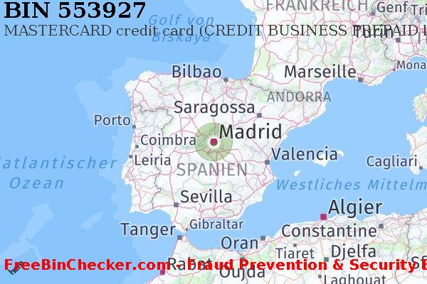 553927 MASTERCARD credit Spain ES BIN-Liste