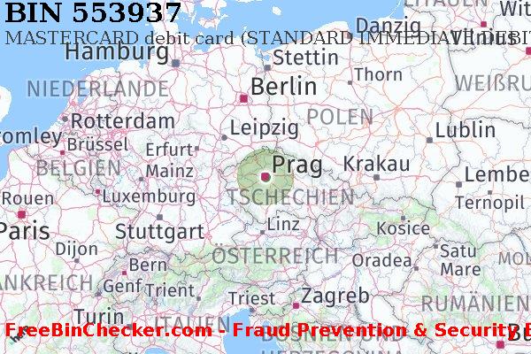 553937 MASTERCARD debit Czech Republic CZ BIN-Liste