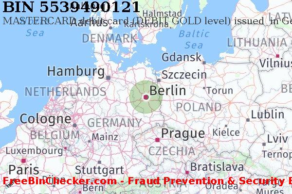 5539490121 MASTERCARD debit Germany DE BIN List