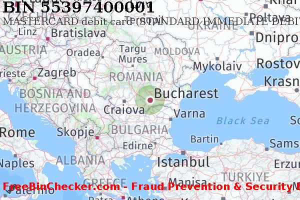 55397400001 MASTERCARD debit Romania RO BIN List