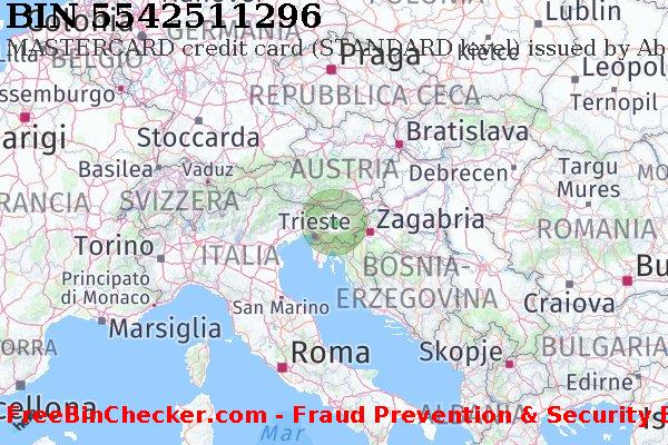 5542511296 MASTERCARD credit Slovenia SI Lista BIN