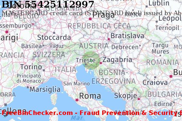 55425112997 MASTERCARD credit Slovenia SI Lista BIN