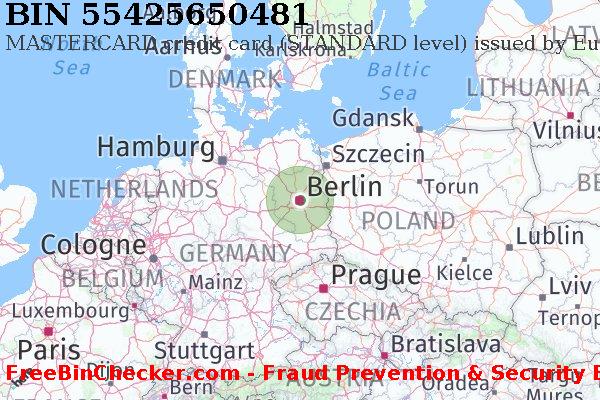 55425650481 MASTERCARD credit Germany DE Lista de BIN