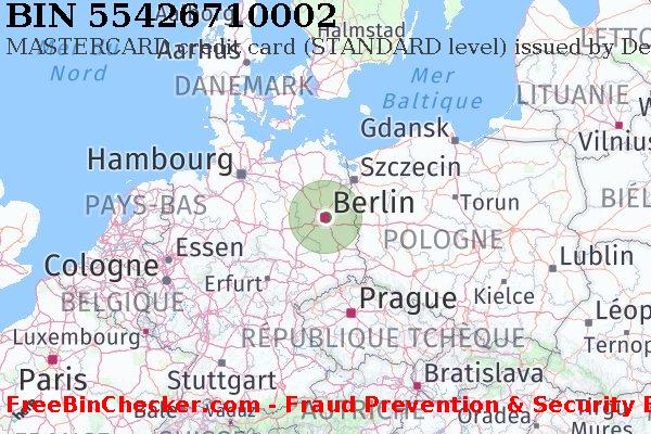 55426710002 MASTERCARD credit Germany DE BIN Liste 
