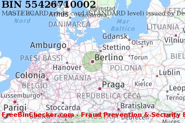 55426710002 MASTERCARD credit Germany DE Lista BIN