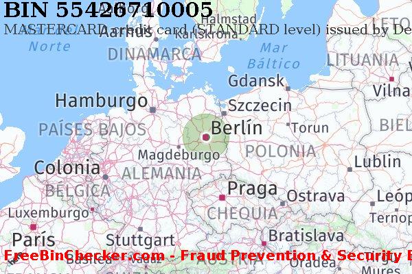 55426710005 MASTERCARD credit Germany DE Lista de BIN