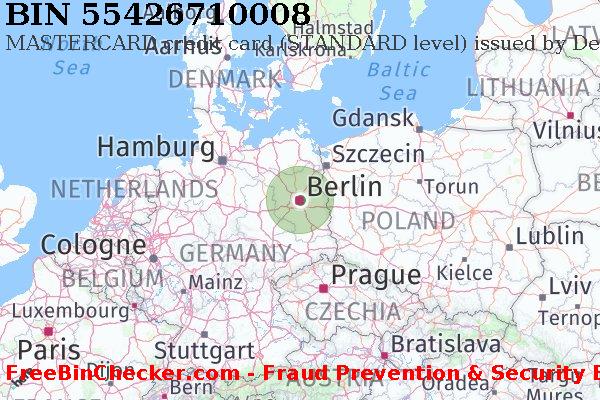 55426710008 MASTERCARD credit Germany DE Lista de BIN