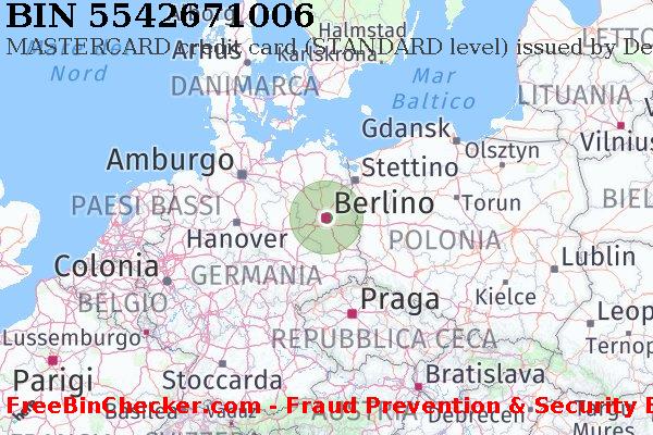5542671006 MASTERCARD credit Germany DE Lista BIN
