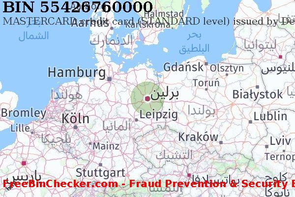 55426760000 MASTERCARD credit Germany DE قائمة BIN