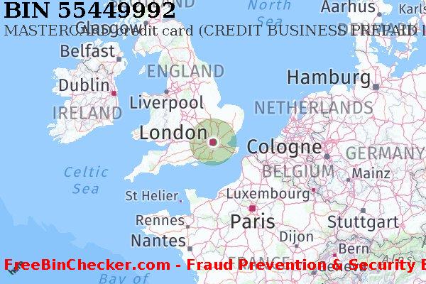 55449992 MASTERCARD credit United Kingdom GB BIN List