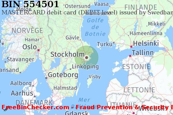 554501 MASTERCARD debit Sweden SE BIN Liste 