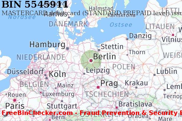 5545911 MASTERCARD debit Germany DE BIN-Liste