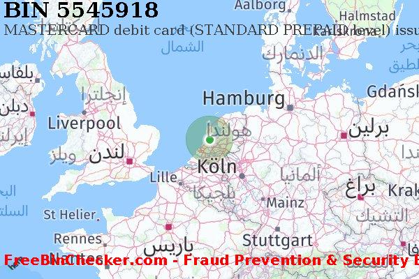 5545918 MASTERCARD debit The Netherlands NL قائمة BIN
