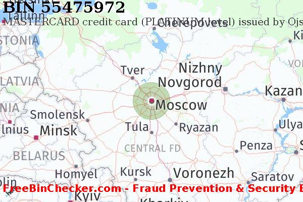55475972 MASTERCARD credit Russian Federation RU BIN List