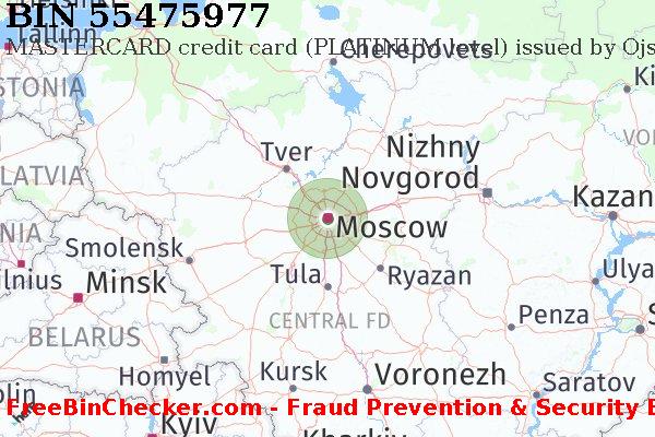 55475977 MASTERCARD credit Russian Federation RU BIN List