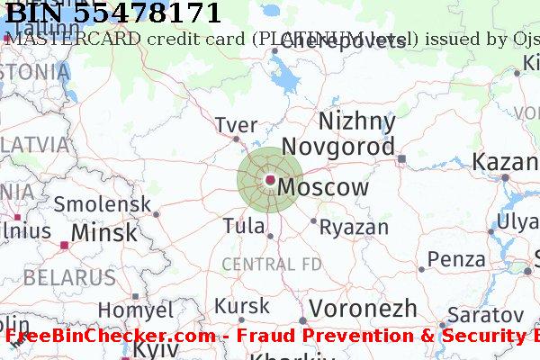 55478171 MASTERCARD credit Russian Federation RU BIN List