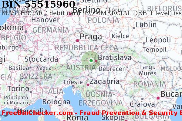 55515960 MASTERCARD debit Austria AT Lista BIN
