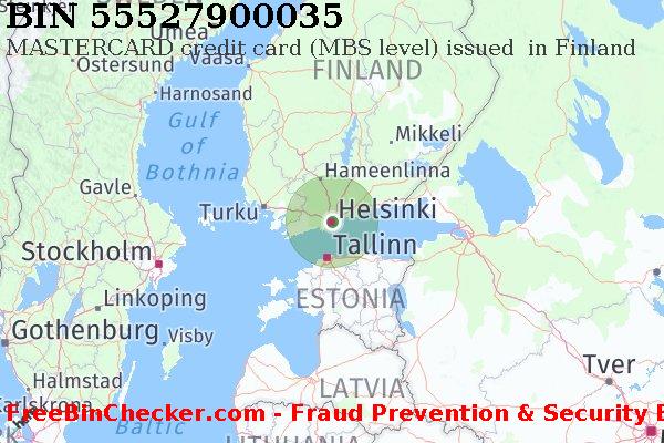 55527900035 MASTERCARD credit Finland FI BIN List