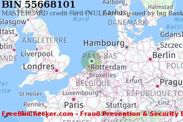 55668101 MASTERCARD credit The Netherlands NL BIN Liste 
