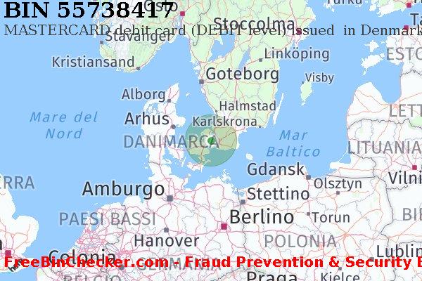 55738417 MASTERCARD debit Denmark DK Lista BIN