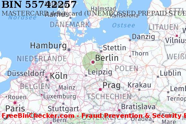 55742257 MASTERCARD debit Germany DE BIN-Liste