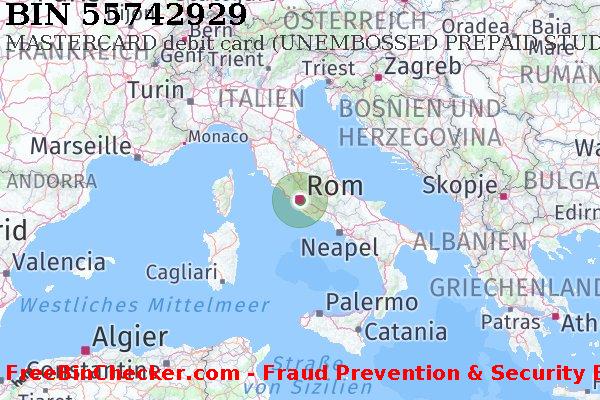 55742929 MASTERCARD debit Italy IT BIN-Liste