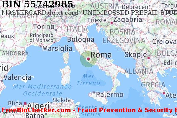 55742985 MASTERCARD debit Italy IT Lista BIN