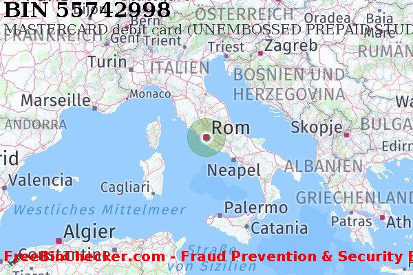 55742998 MASTERCARD debit Italy IT BIN-Liste