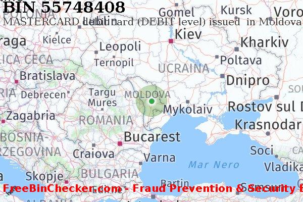 55748408 MASTERCARD debit Moldova MD Lista BIN