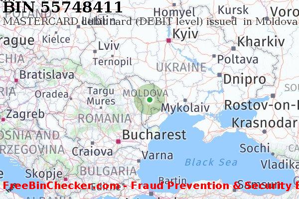 55748411 MASTERCARD debit Moldova MD BIN List