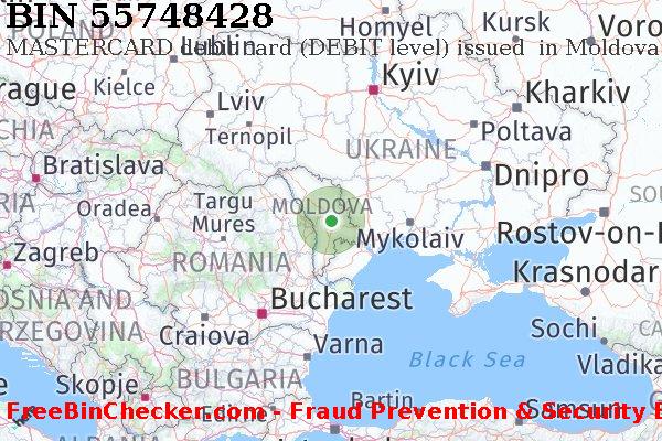 55748428 MASTERCARD debit Moldova MD BIN List
