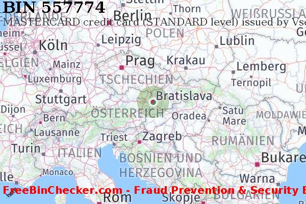 557774 MASTERCARD credit Slovakia (Slovak Republic) SK BIN-Liste