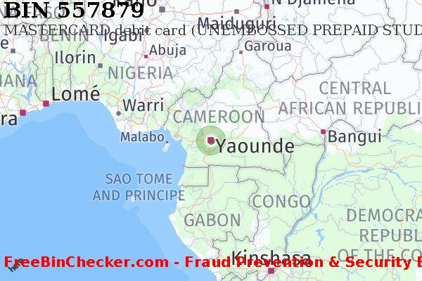 557879 MASTERCARD debit Cameroon CM BIN List