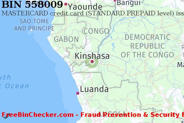 558009 MASTERCARD credit Democratic Republic of the Congo CD BIN List