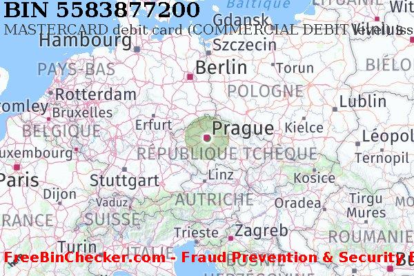 5583877200 MASTERCARD debit Czech Republic CZ BIN Liste 