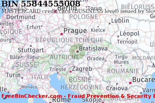 55844555008 MASTERCARD credit Slovakia (Slovak Republic) SK BIN Liste 