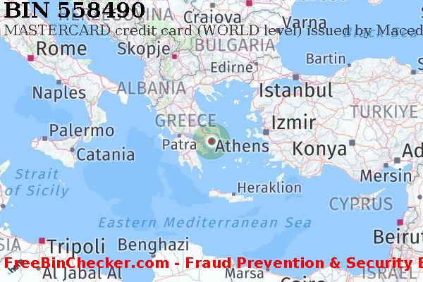 558490 MASTERCARD credit Greece GR BIN List