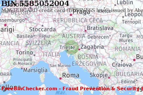 5585052004 MASTERCARD credit Slovenia SI Lista BIN