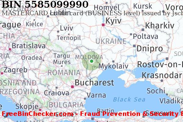 5585099990 MASTERCARD credit Moldova MD BIN List