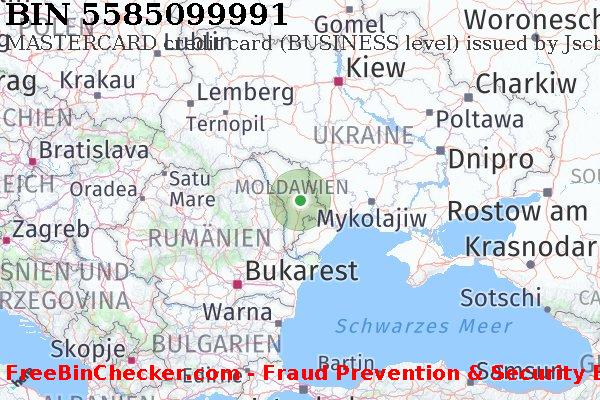 5585099991 MASTERCARD credit Moldova MD BIN-Liste
