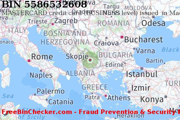 5586532608 MASTERCARD credit Macedonia MK बिन सूची