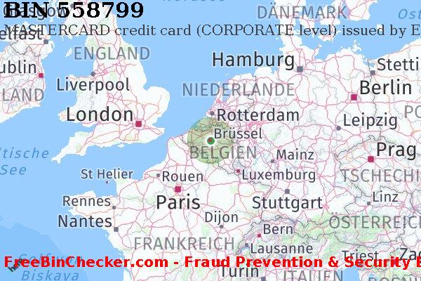 558799 MASTERCARD credit Belgium BE BIN-Liste